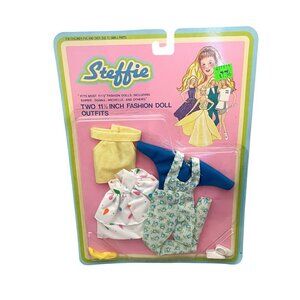 Vintage Steffie Doll 11.5” Outfit Lot Floral Jumpsuit Shoes New